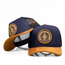 Boné Trucker Telinha Nossa Senhora Aparecida Aba Em Veludo Pampas Country