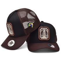 Boné Trucker Telinha Nossa Senhora Aparecida Atrevidu's Country Boné Trucker Telinha Nossa Senhora Aparecida Atrevidu's Country