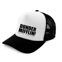 Boné Trucker The Office Dunder Mifflin Geek Nerd Séries