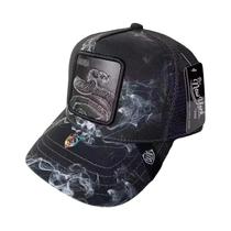 Boné Trucker Unissex Ajustável Com Estampa Gradiente De Animais, Respirável, Proteção Solar Para