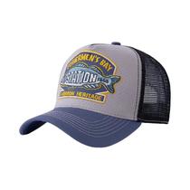 Boné Trucker Unissex De Malha Respirável Para Verão, Boné De Pesca Com Bordado De Peixe Grande,