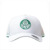 Boné Trucker Unissex Supercap Palmeiras Branco Silk Frontal Boné Trucker Unissex Supercap Palmeiras Branco Silk Frontal