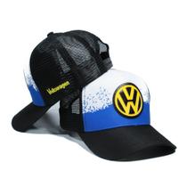 Boné Trucker VW Aba Curva Telinha Envio Imediato Varias Cores Todo Brasil Boné Trucker VW Aba Curva Telinha Envio Imediato Varias Cores Todo Brasil