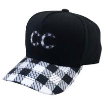 Boné Trucker XADREZ Preto - CO Oficial