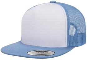 Boné Trucker Yupoong Classic com Frente Branca e Fecho Snapback