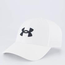 Boné Under Armour Blitzing Adj Branco e Preto Boné Under Armour Blitzing Adj Branco e Preto