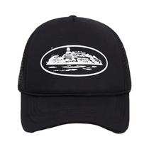 Boné Unissex Ajustável De Malha Respirável Estilo Dad Hat Com Estampa De Cidade Para Uso Diário Ao