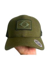 Boné Unissex Bandeira do Brasil Verde Boné Unissex Bandeira do Brasil Verde