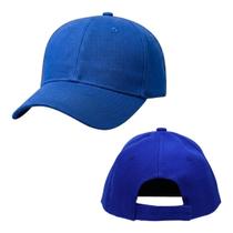 Boné Unissex Liso Aba Curva Para Personalização Azul Royal - 1 Unidade