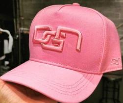 Boné Unissex Poliéster Rosa Bordado Dgn Forrado