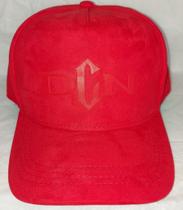 Boné Unissex Suede Vermelho Bordado Forrado Boné Unissex Suede Vermelho Bordado Forrado
