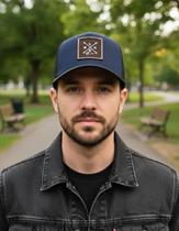 Boné Urbano Masculino Aba Curva Telinha Respirável Bordado Black Ox Original Boné Urbano Masculino Aba Curva Telinha Respirável Bordado Black Ox Original