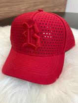 Boné vermelho/cinza Boné vermelho/cinza
