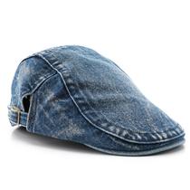 Boné vintage Gatsby Newsboy, jeans lavado unissex