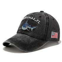 Boné Vintage Tubarão Bandeira Estados Unidos Modelo Retrô para Dia a Dia Esporte e Lazer
