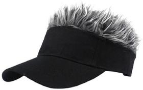 Boné Viseira com Cabelo Falso - Regulável - Proteção Solar Boné Viseira com Cabelo Falso - Regulável - Proteção Solar