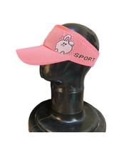 Boné Viseira Infantil Rosa Desenho Sortido Tricô p/ Praia