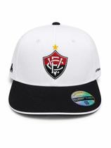 BONE VITORIA BORDADO FRONTAL ESCUDO ABA Reta MICROSATIM U BRANCO