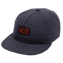 Boné Volcom Aba Reta Workwear WT26 Cinza Chumbo Boné Volcom Aba Reta Workwear WT26 Cinza Chumbo