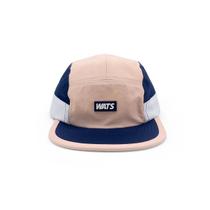 Boné wats five panel snip - azul+salmão+branco