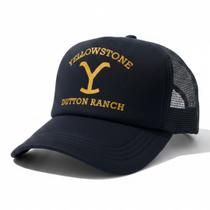 Boné Yellowstone Dutton Ranch Trucker Luke Sports - PRETO Boné Yellowstone Dutton Ranch Trucker Luke Sports - PRETO