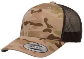 Boné Yupoong YP Classics Multicam Retro Trucker OS