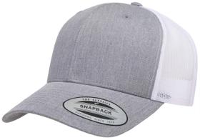 Boné Yupoong YP Classics Retro Trucker Branco Mescla Tamanho Único Boné Yupoong YP Classics Retro Trucker Branco Mescla Tamanho Único