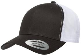 Boné Yupoong YP Classics Retro Trucker Preto Branco Tamanho Único Boné Yupoong YP Classics Retro Trucker Preto Branco Tamanho Único