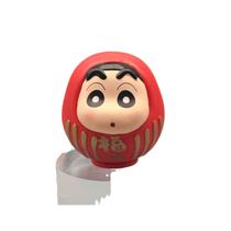 Boneca Action Figure Crayon Shinchan Daruma, modelo de PVC de 8 cm Boneca Action Figure Crayon Shinchan Daruma, modelo de PVC de 8 cm