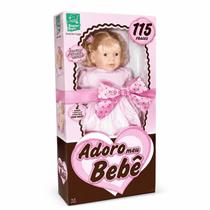 Boneca Adoro Meu Bebê Super Toys 49cm Fala 115 Frases Boneca Interativa Infantil com Som