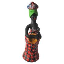 boneca afro vestido vermelho arte 23