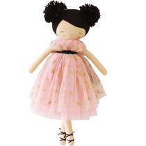 Boneca Alimrose Halle Ballerina 48 cm com vestido de tule e cabelo de pompom