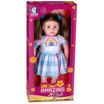 Boneca Amazing Girls Com Vestido De Arco-Iris