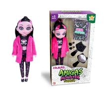 Boneca Amigas Monster com Caixa Surpresa e Acessórios Infantil 2470