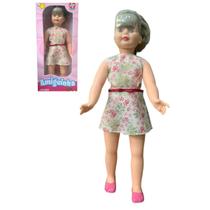 Boneca Amiguinha Estrela Vestido Florido Infantil 80cm