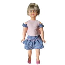 Boneca Amiguinha Estrela Vestido Grande Infantil 80cm