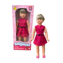 Boneca Amiguinha Estrela Vestido Grande Infantil 80cm