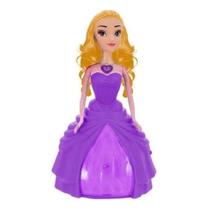 Boneca Amy Dançarina Com Luz E Som 24cm Vestido