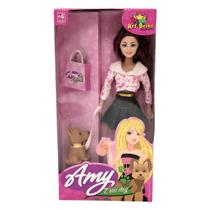 Boneca Amy e seu Dog 841389 Modelo 4 - Art Brink