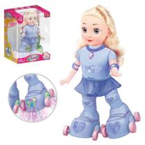 Boneca Amy Patinadora 28cm C/Luz C/ Musica e Dança - ARTBRINK
