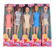 Boneca Amy Pop Brinquedo Vestidos Estilo Fashion