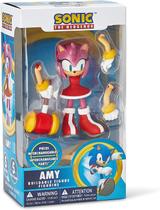 Boneca Amy Rose Figura de Ação Montável 10cm Sonic The Hedgehog Amy Rose