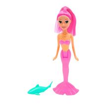 Boneca Amy Sereia e seu Peixinho Versão Pequena