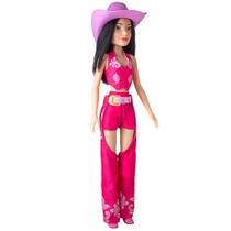 Boneca Ana Castela boiadeira chapéu, botas e acessórios Novabrink original Boneca Ana Castela boiadeira chapéu, botas e acessórios Novabrink original