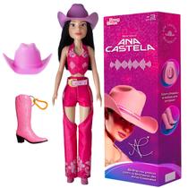 Boneca Ana Castela Boiadeira Original Com Acessórios 55 cm