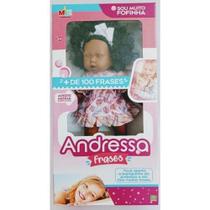 Boneca Andressa Fala + de 100 Frases - Milk Brinquedos