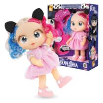 Boneca Andyzinha Com Cabelos Coloridos Amiga Bravezinha