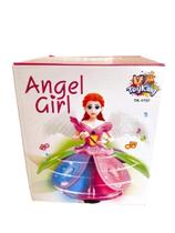 Boneca angel girl fada bailarina com som luz e roda