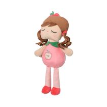 Boneca Angela Frutas Maçãzinha 33cm Com Caixa - Metoo Rosa-claro