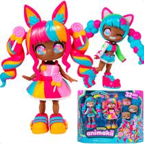 Boneca Anime Animakii Candy & BubbleGum Multikids - BR2457 Boneca Anime Animakii Candy & BubbleGum Multikids - BR2457